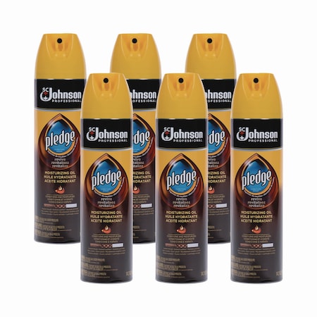 Pledge Furniture Polish, Revive Moisturizing Oil, 14.2 oz Can, PK6 697264